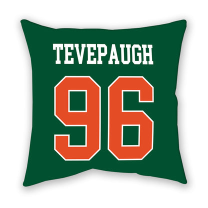 Miami - NCAA Football : Tucker Tevepaugh - Pillow-1