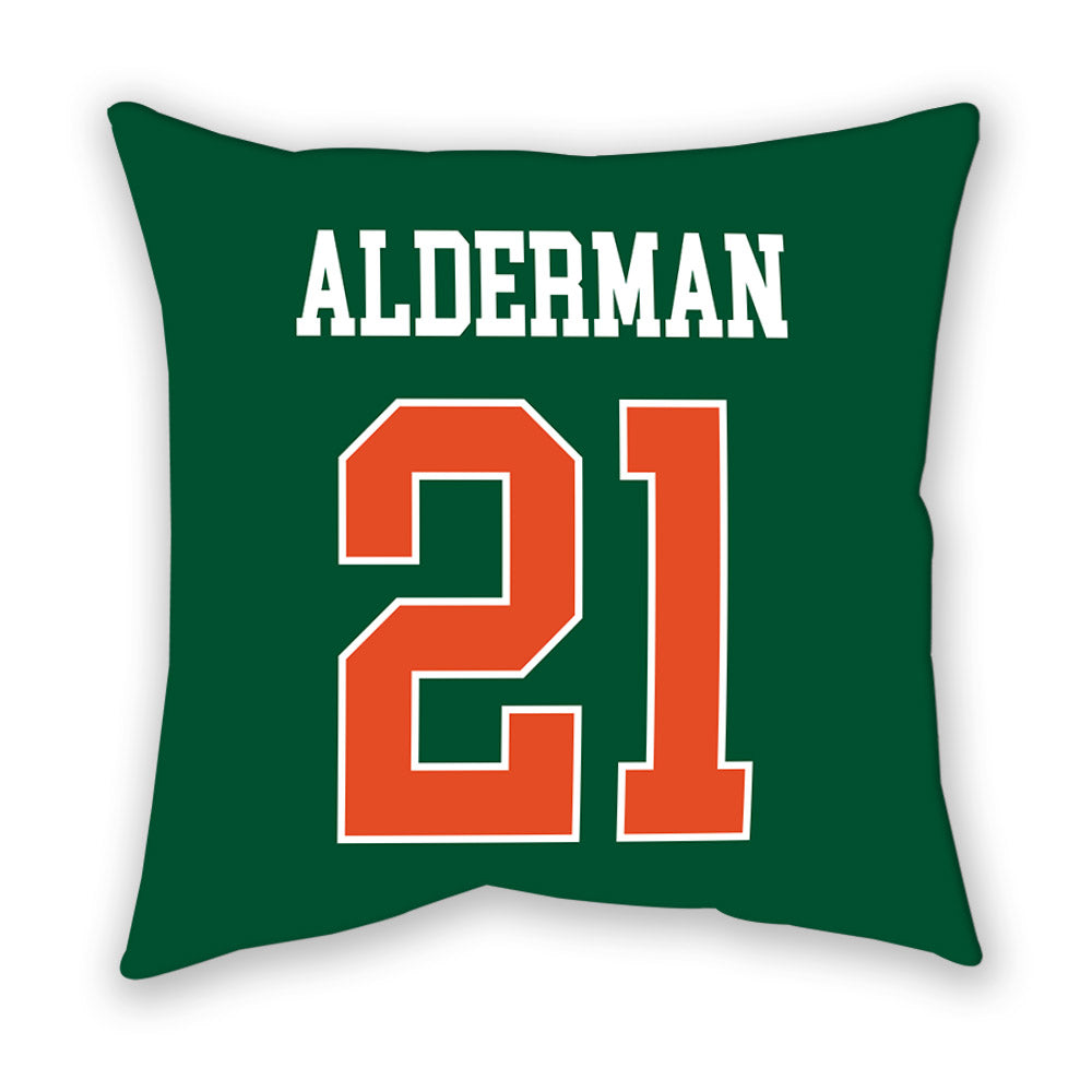 Miami - NCAA Football : Jaylin Alderman - Pillow-1