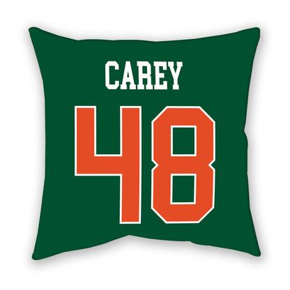 Miami - NCAA Women's Soccer : sage carey - Pillow-1