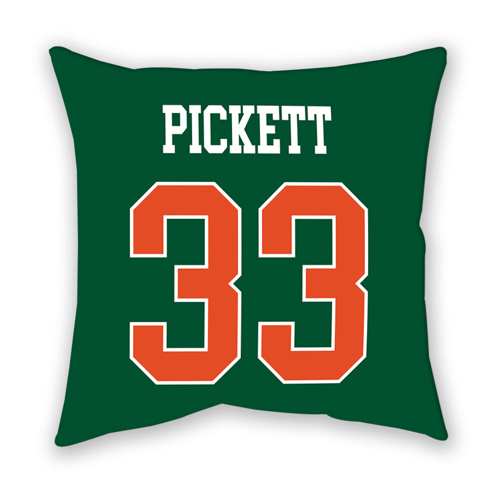 Miami - NCAA Football : Booker Pickett - Pillow-1