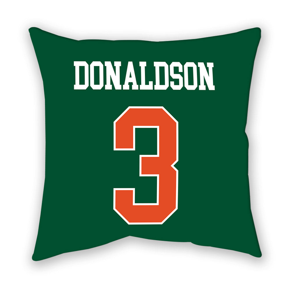 Miami - NCAA Men's Basketball : Tre Donaldson - Pillow-1