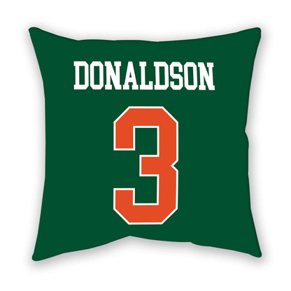 Miami - NCAA Men's Basketball : Tre Donaldson - Pillow-1