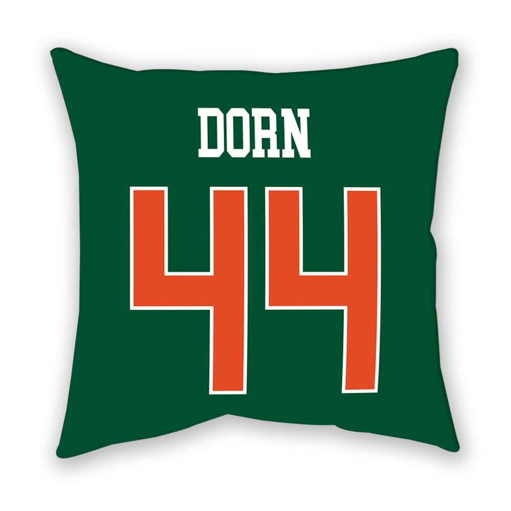 Miami - NCAA Baseball : Jake Dorn - Pillow-1