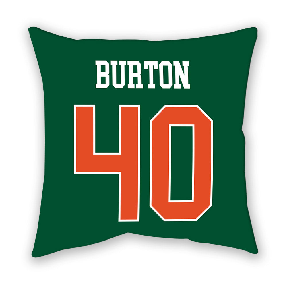 Miami - NCAA Football : Brennan Burton - Pillow-1