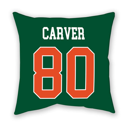 Miami - NCAA Football : Hunter Carver - Pillow-1