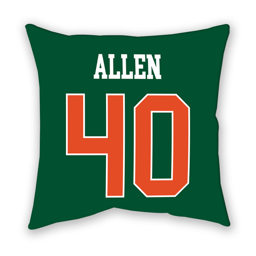 Miami - NCAA Football : Briton Allen - Pillow-1