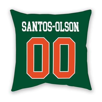 Miami - NCAA Baseball : Sebastian Santos-Olson - Pillow-1