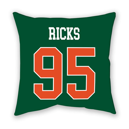 Miami - NCAA Football : Cooper Ricks - Pillow-1
