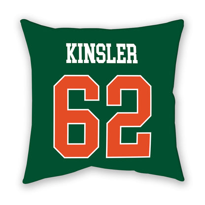 Miami - NCAA Football : Tommy Kinsler - Pillow-1