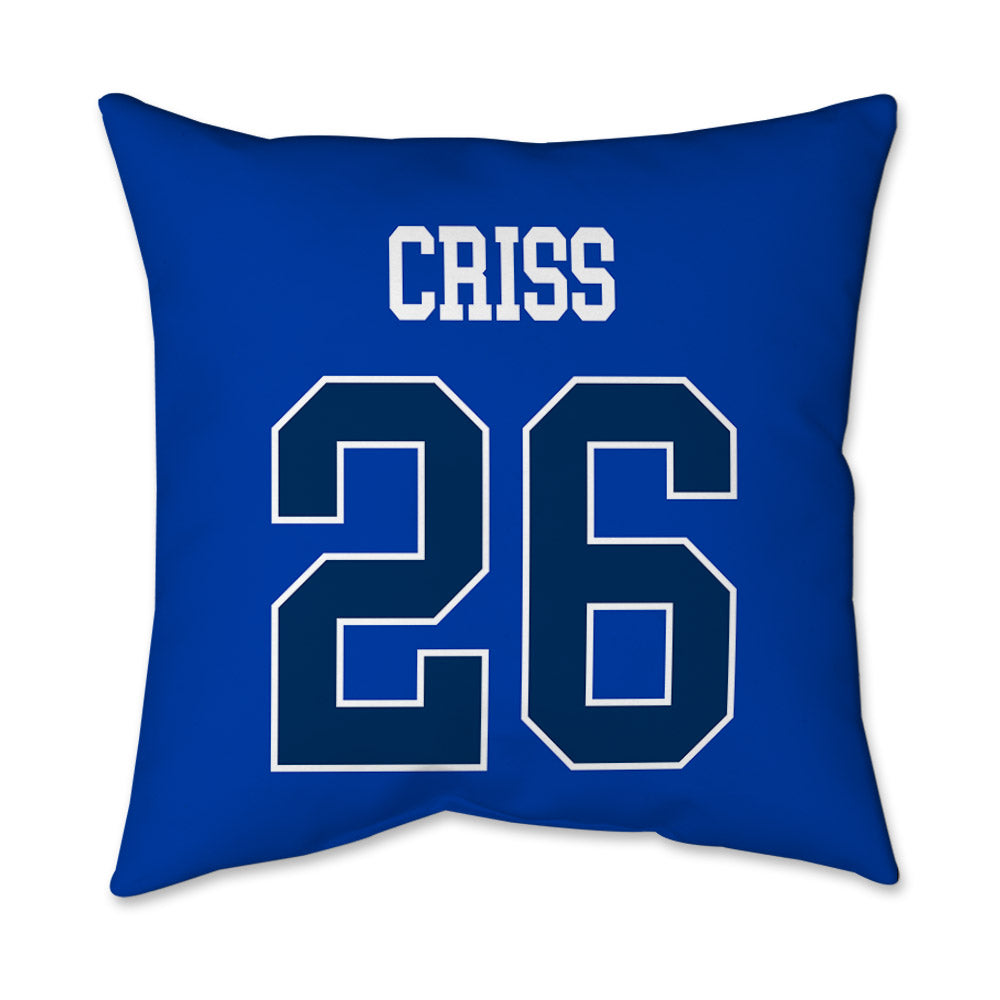 BYU - NCAA Football : Jordyn Criss - Graphic Pillow 16x16-1