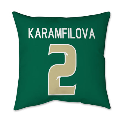 USF - NCAA Women's Basketball : Yana Karamfilova - Graphic Pillow 16x16-1