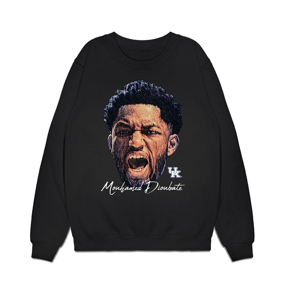 Kentucky - NCAA Men's Basketball : Mouhamed Dioubate - Game Face Premium Crewneck Sweatshirt-0