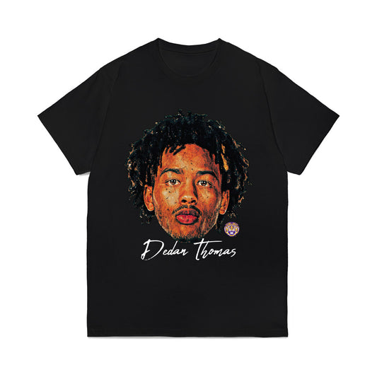 LSU - NCAA Men's Basketball : Dedan Thomas Jr. - Game Face Comfort Colors T-Shirt-0