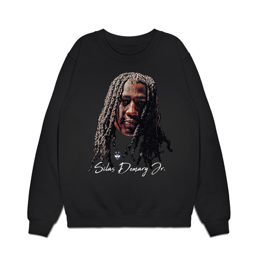 UConn - NCAA Men's Basketball : Silas Demary Jr - Game Face Premium Crewneck Sweatshirt-0