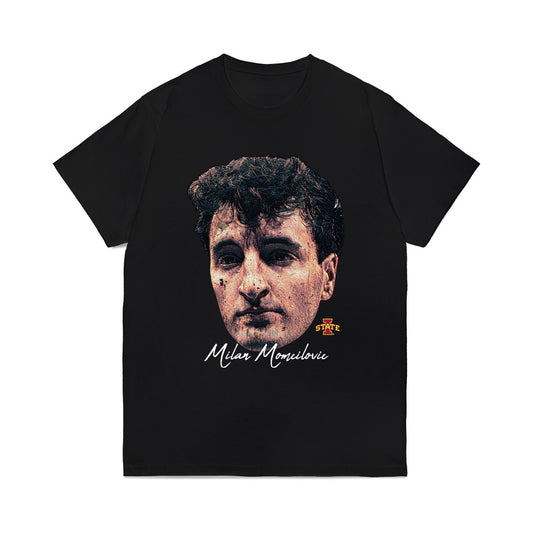 Iowa State - NCAA Men's Basketball : Milan Momcilovic - Game Face Comfort Colors T-Shirt-0