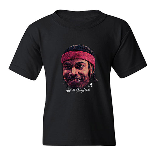Alabama - NCAA Men's Basketball : Latrell Wrightsell Jr. - Game Face Youth T-Shirt-0