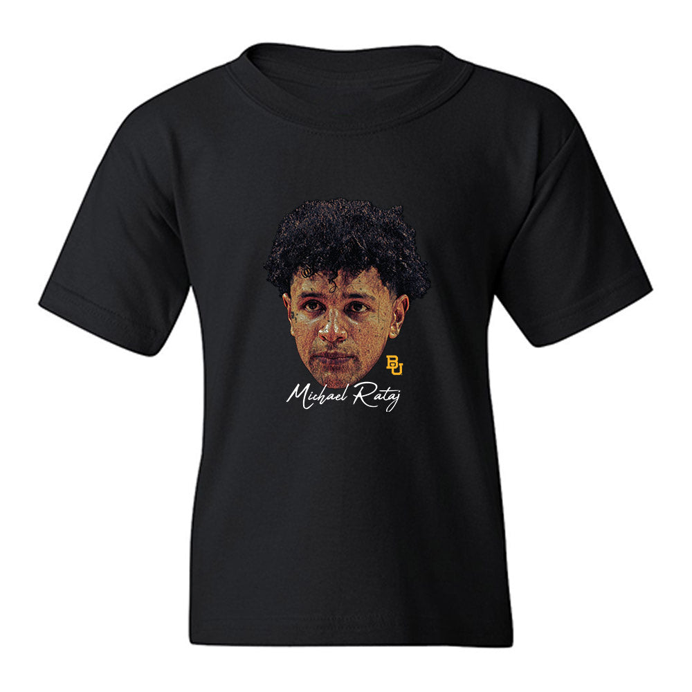 Baylor - NCAA Men's Basketball : Michael Rataj - Game Face Youth T-Shirt-0