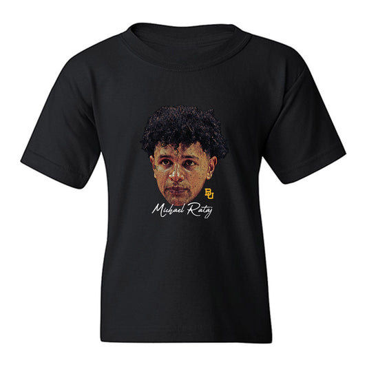 Baylor - NCAA Men's Basketball : Michael Rataj - Game Face Youth T-Shirt-0