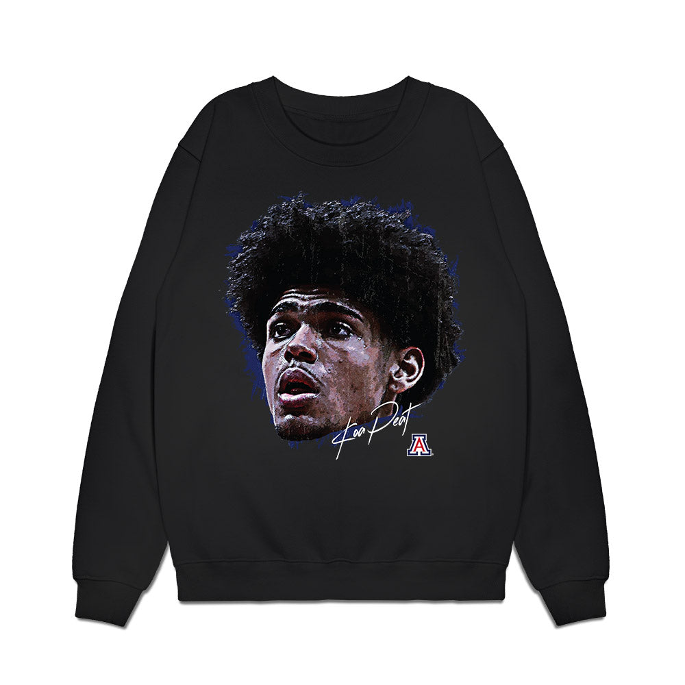 Arizona - NCAA Men's Basketball : Koa Peat - Game Face Premium Crewneck Sweatshirt-0