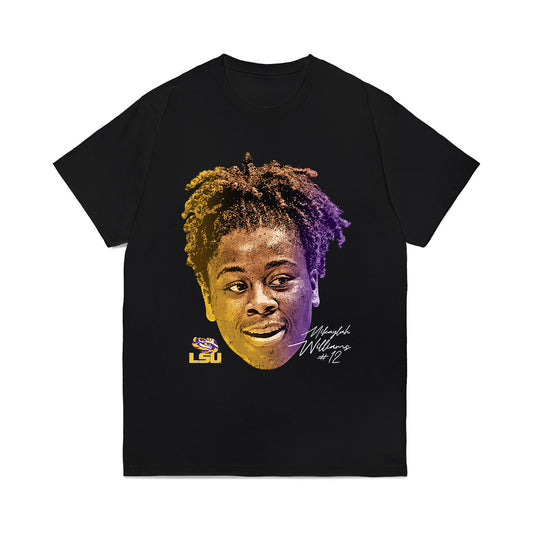 LSU - NCAA Women's Basketball : Mikaylah Williams - Game Face Comfort Colors T-Shirt-0