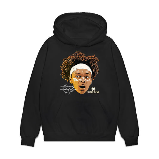 Notre Dame - NCAA Women's Basketball : Hannah Hidalgo - Game Face Premium Hooded Sweatshirt-0