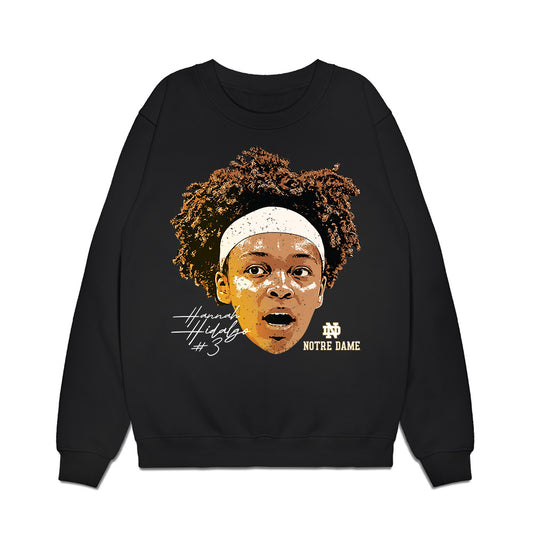 Notre Dame - NCAA Women's Basketball : Hannah Hidalgo - Game Face Premium Crewneck Sweatshirt-0