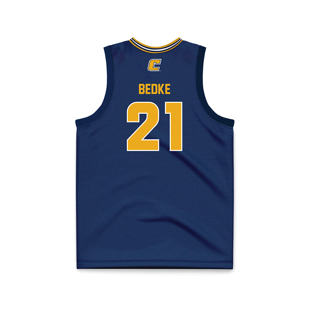 UTC - NCAA Women's Basketball : Falon Bedke - Navy Basketball Jersey-1