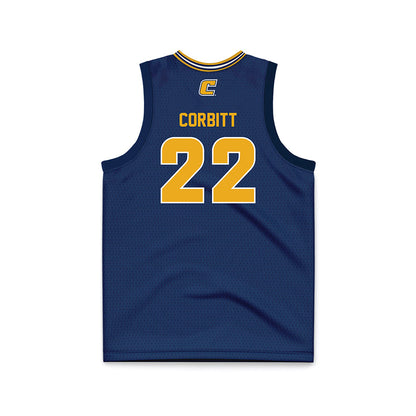 UTC - NCAA Women's Basketball : Gianna Corbitt - Navy Basketball Jersey-1
