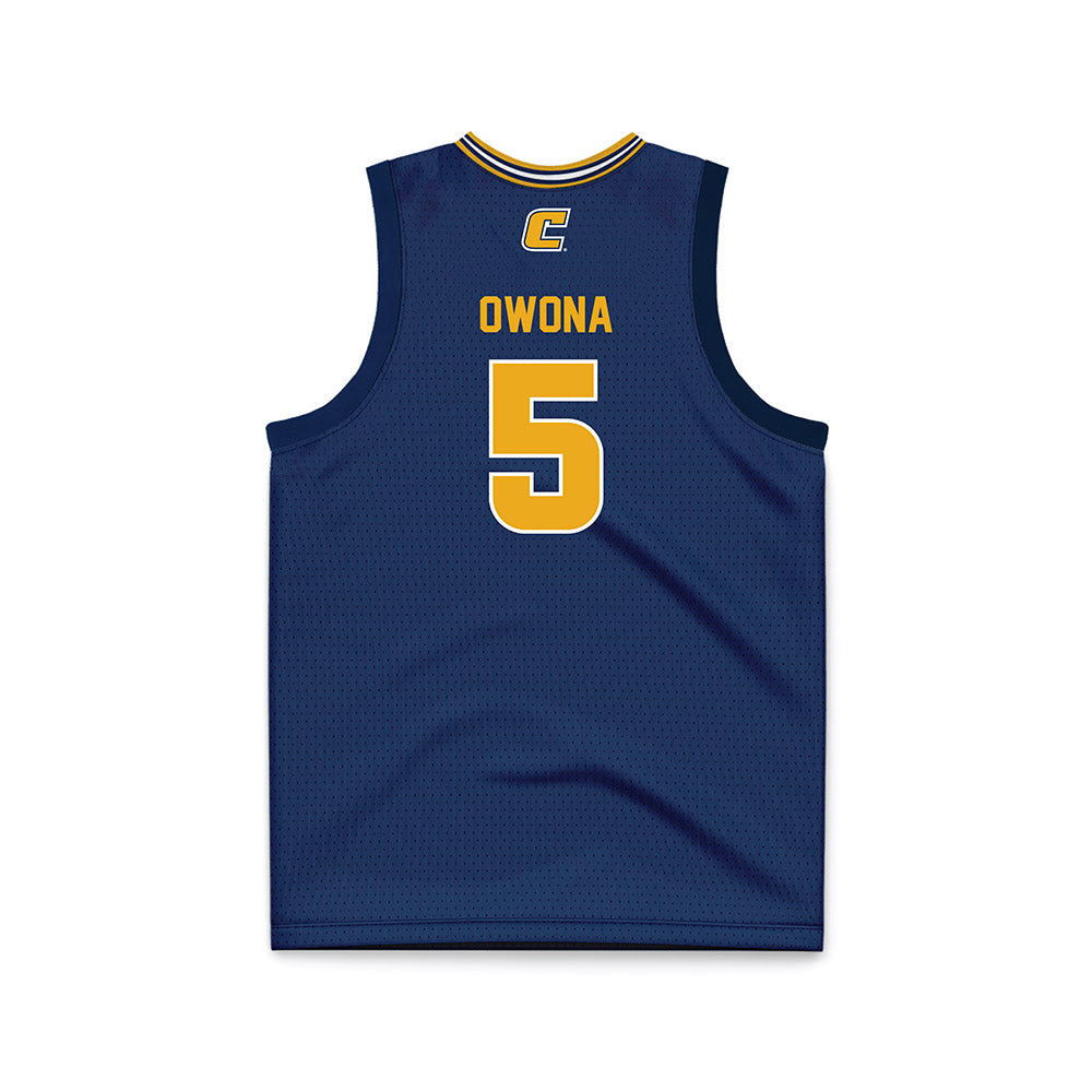 UTC - NCAA Women's Basketball : Sarah Owona - Navy Basketball Jersey-1