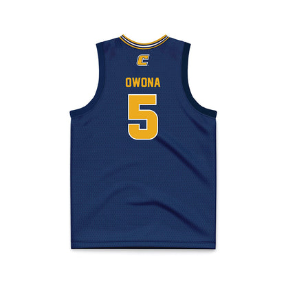 UTC - NCAA Women's Basketball : Sarah Owona - Navy Basketball Jersey-1