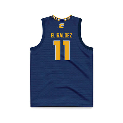 UTC - NCAA Women's Basketball : Caia Elisaldez - Navy Basketball Jersey-1