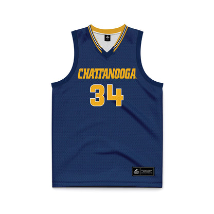 UTC - NCAA Women's Basketball : Kalifa Ford - Navy Basketball Jersey-0