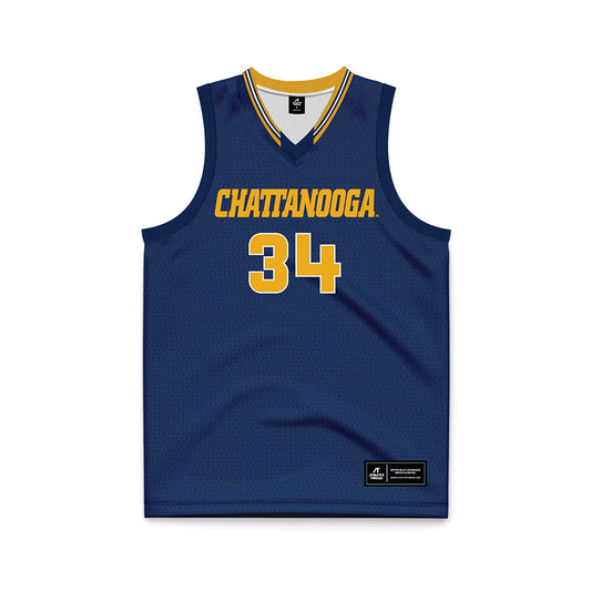 UTC - NCAA Women's Basketball : Kalifa Ford - Navy Basketball Jersey-0