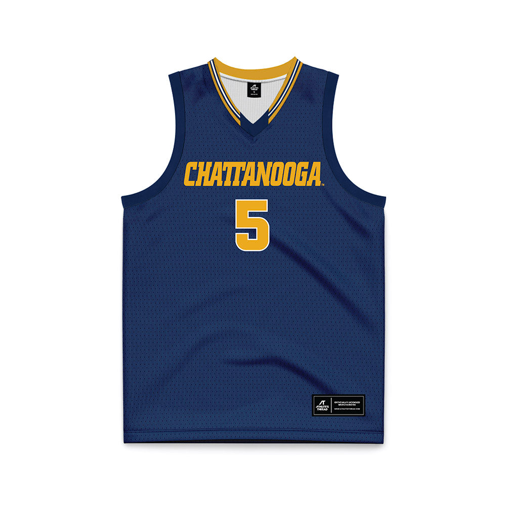 UTC - NCAA Women's Basketball : Sarah Owona - Navy Basketball Jersey-0