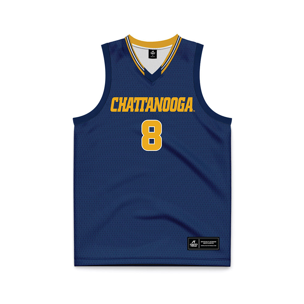 UTC - NCAA Women's Basketball : Evie Bruce - Navy Basketball Jersey-0