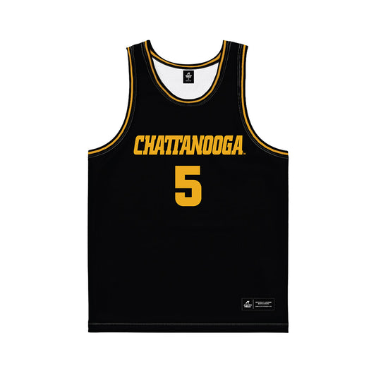 UTC - NCAA Women's Basketball : Sarah Owona - Black Basketball Jersey-0