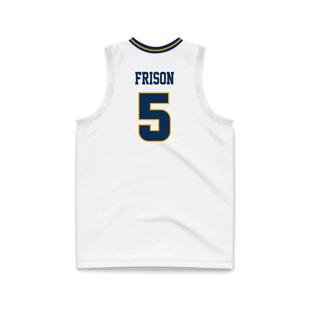 UTC - NCAA Men's Basketball : Jordan Frison - White Basketball Jersey-1