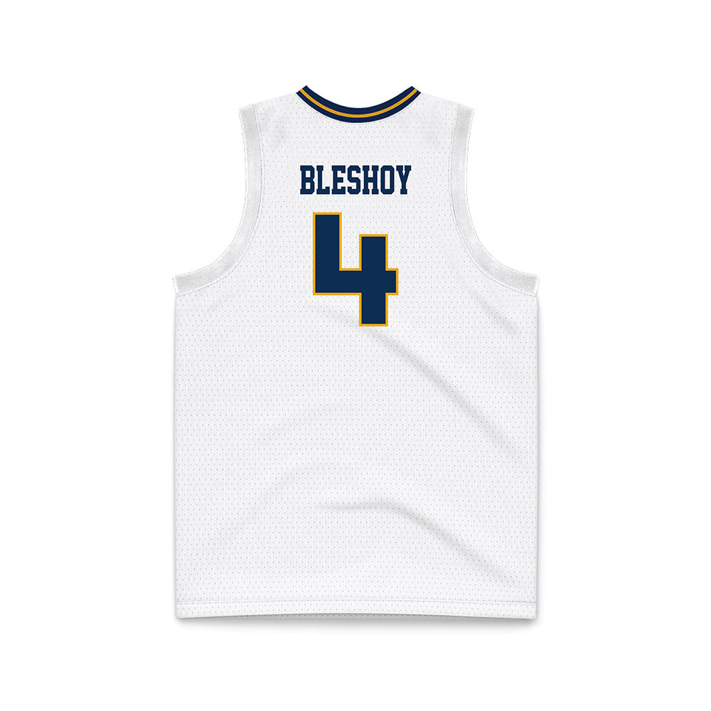 UTC - NCAA Men's Basketball : Zachary Bleshoy - White Basketball Jersey-1