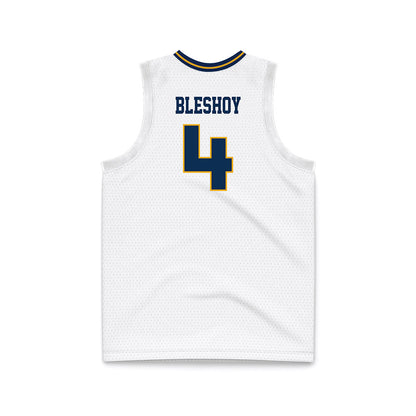 UTC - NCAA Men's Basketball : Zachary Bleshoy - White Basketball Jersey-1