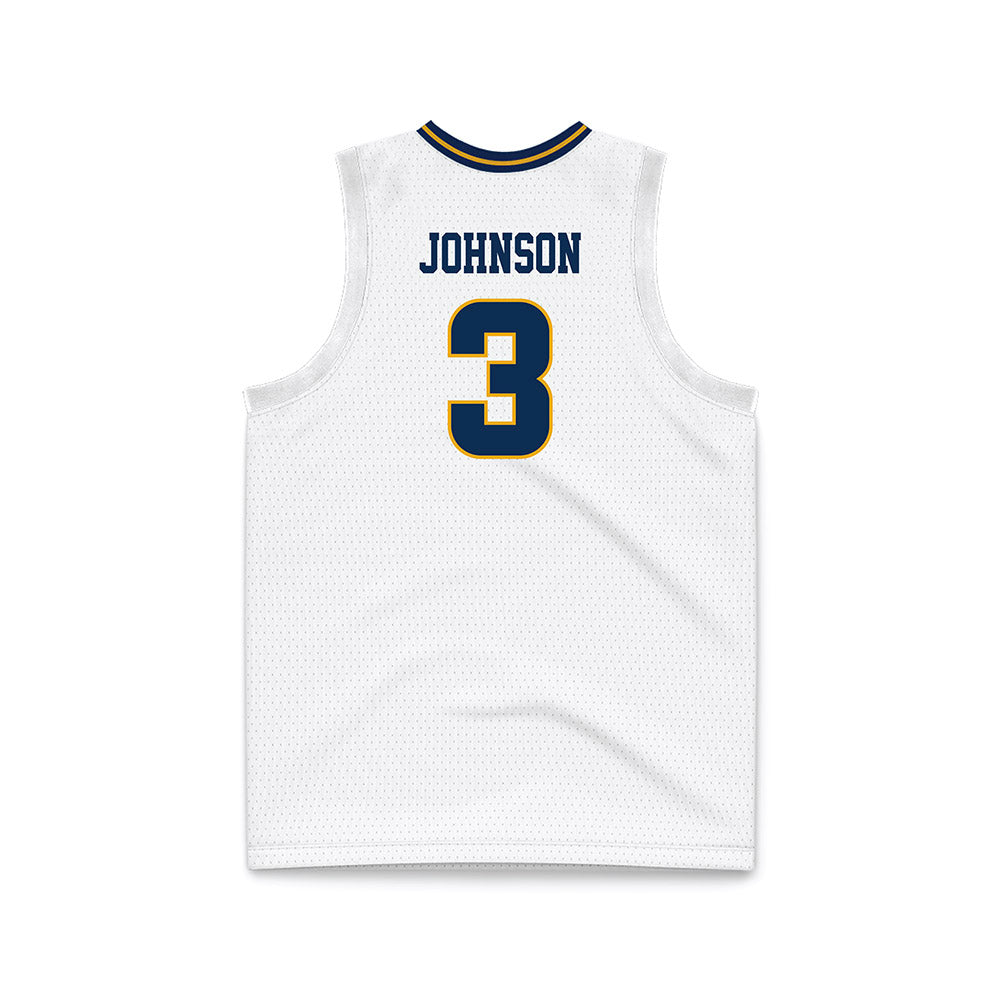 UTC - NCAA Men's Basketball : Jikari Johnson - White Basketball Jersey-1