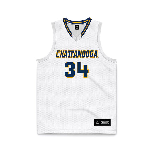 UTC - NCAA Men's Basketball : Makai Richards - White Basketball Jersey-0