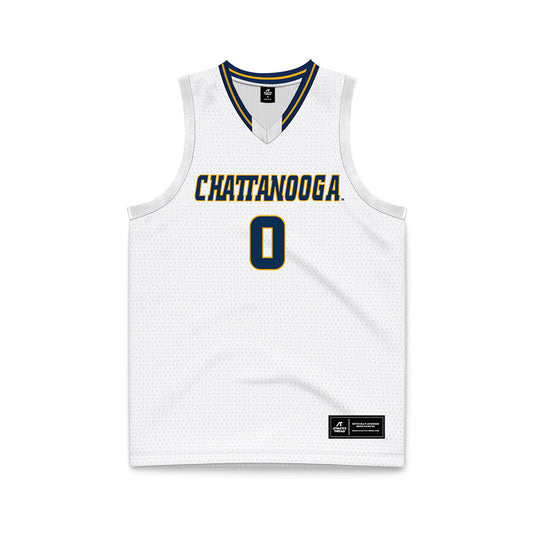 UTC - NCAA Men's Basketball : Tate Darner - White Basketball Jersey-0