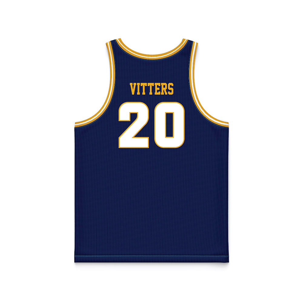 UTC - NCAA Men's Basketball : Liam Vitters - Navy Basketball Jersey-1