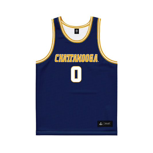 UTC - NCAA Men's Basketball : Tate Darner - Navy Basketball Jersey-0
