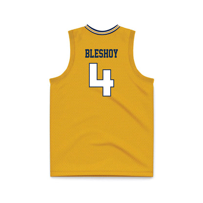 UTC - NCAA Men's Basketball : Zachary Bleshoy - Gold Basketball Jersey-1