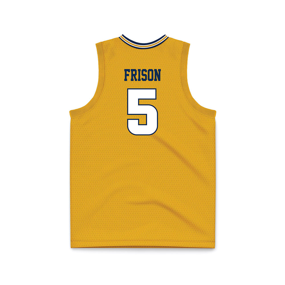UTC - NCAA Men's Basketball : Jordan Frison - Gold Basketball Jersey-1