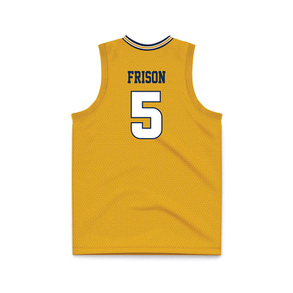UTC - NCAA Men's Basketball : Jordan Frison - Gold Basketball Jersey-1