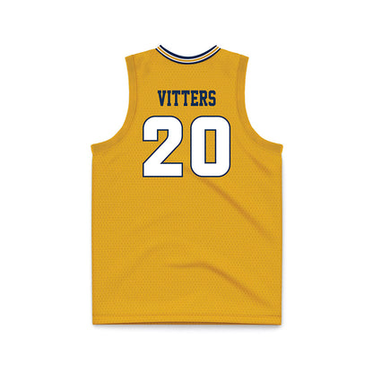 UTC - NCAA Men's Basketball : Liam Vitters - Gold Basketball Jersey-1