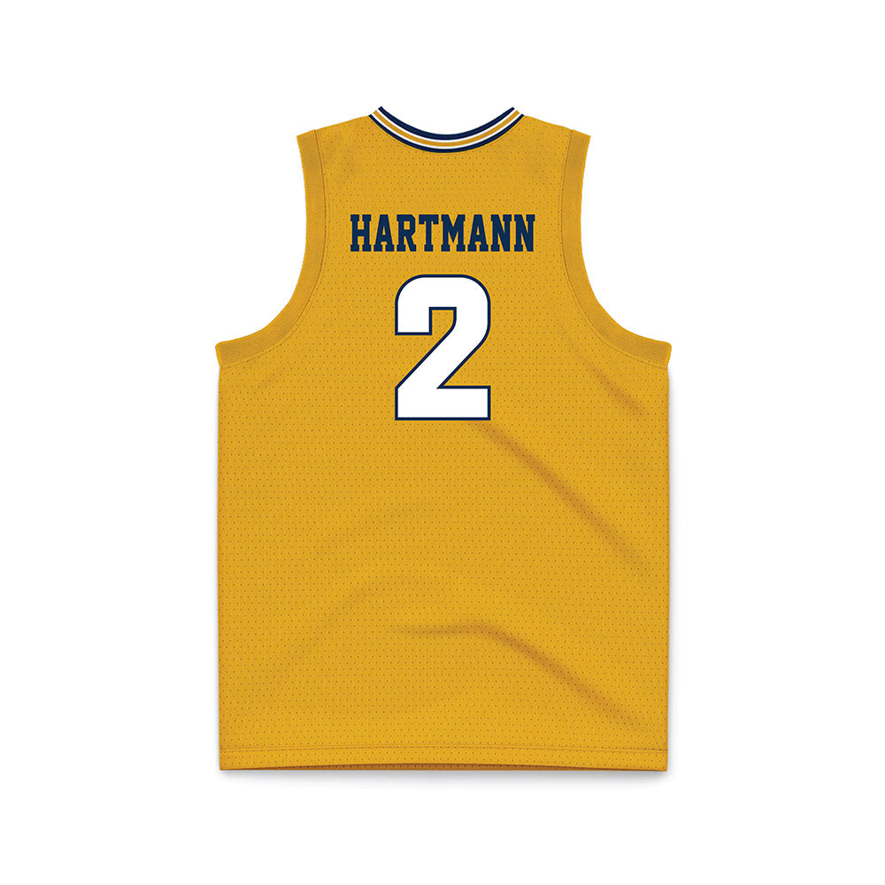UTC - NCAA Men's Basketball : Sebastian Hartmann - Gold Basketball Jersey-1