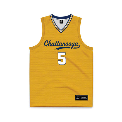UTC - NCAA Men's Basketball : Jordan Frison - Gold Basketball Jersey-0